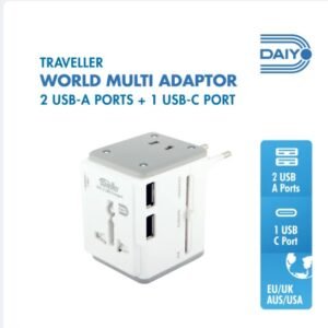 DAIYO DE318 TRAVELLER WORLD MULTI ADAPTOR US EU UK AU