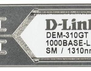 D-LINK DEM-310GT D-Link 1-port 1000Base-LX (LC) Single-mode Fiber SFP (Mini-GBIC) Transceiver (Up to 10km, Support 3.