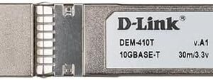 D-LINK DEM-410T D-Link 10G SFP+ to 10GBase-T Cat 6 Transceiver, 30m