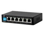 D-LINK DES-F1006P D-Link 250M 4-Port Gigabit PoE Switch + 2 Uplink Gigabit Ports - Power Budget : 150W