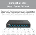 D-LINK DGS-108GL - 8 Port Gigabit Metal Unmanaged Desktop Switch