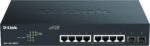 D-LINK DGS-1100-10MPV2 D-Link 8-port UTP 802.3af PoE & 802.3at PoE+ 10/100/1000Mbps, 2-port Gigabit SFP Smart Switch