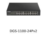 D-LINK DGS-1100-24PV2 D-Link 12-port UTP Gigabit, 12-port UTP 802.af & 802.3at PoE Gigabit (Port 1-12 Up-to 30W per port)