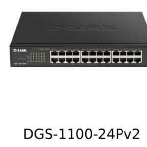 D-LINK DGS-1100-24PV2 D-Link 12-port UTP Gigabit, 12-port UTP 802.af & 802.3at PoE Gigabit (Port 1-12 Up-to 30W per port)
