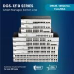 D-LINK DGS-1210-10 D-Link 8-Port Gigabit Smart Managed Switch, 2 x Gigabit SFP ports