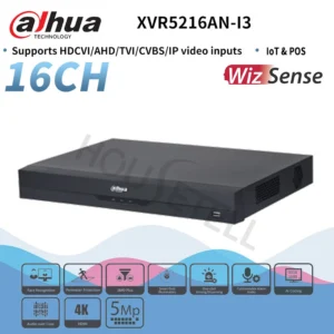 DAHUA DH-XVR5216AN-I3 16 Channel WizSense HDCVI DVR, up to 5MP, 2x HDD, extra IP Channels