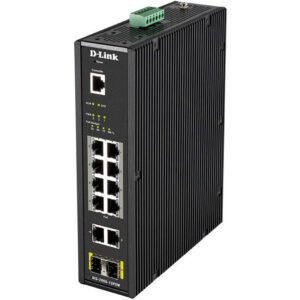 D-LINK DDIS-200G-12PSW D-LINK 12-Port Gigabit Smart Managed Industrial PoE Switch-Wide Temp-240W PoE Budget