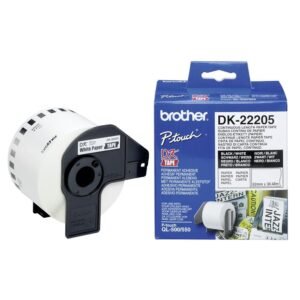 BROTHER DK-22205 62mm x 30.48 m Continuous Length Label