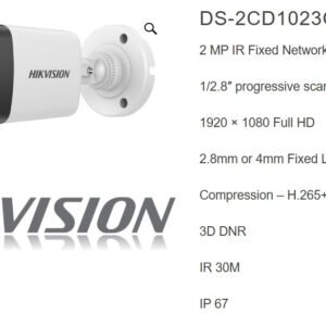 HIKVISION DS-2CD1023G0E-I(L) Hikvision 2MP IP bullet camera 2.8mm
