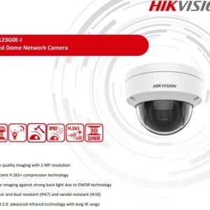 HIKVISION DS-2CD1123G0E-I 2 MP Fixed Dome Network