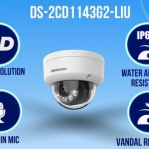 HIKVISION DS-2CD1143G2-LIU Hikvision 4 MP Smart Hybrid Light Fixed Dome Network Camera