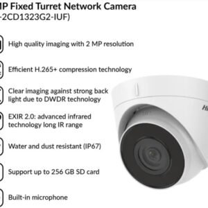 HIKVISION DS-2CD1323G2-IUF 2 MP Fixed Turret Network Camera