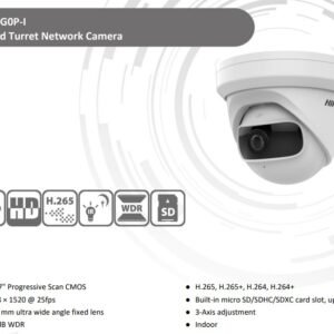 HIKVISION DS-2CD2345G0P-I 4 MP 180° Turret Network Camera F1.68