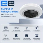 HIKVISION DS-2CD2955G0-ISU HIKV 5MP Fisheye PoE IP Indoor Camera