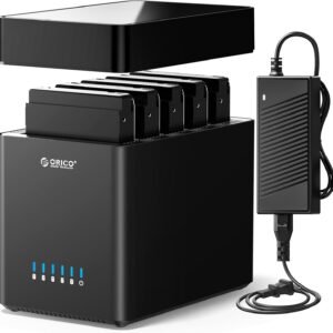 ORICO DS500U3-BK Orico 1)5 Bay Type-C Hard Drive Enclosure with Raid 2)Material:Aluminum Alloy + ABS