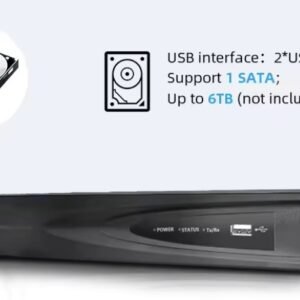 HIKVISION DS-7604NI-Q1/4P Hikvision 4 Ch 40Mbps Bit Rate Input Max (Up To 4-Ch Ip Video) ,H.265/H.265+/H.264/H.264+, 1 Sata In