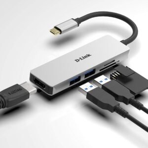 D-LINK DUB-M530 D-Link 5-in-1 USB-C Hub with HDMI and SD/microSD Card Reader