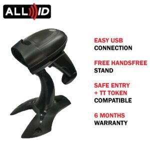 ALLID EC323A 2D Barcode Scanner + Stand