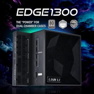 LIAN LI EG1300-BLACK LIAN LI Edge series EG1300 BLACK, 1300W ATX12V v3.1, 80 PLUS PLATINUM LL-6004