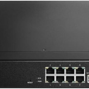 EDIMAX ES-5208P Edimax 8-Port Fast Ethernet PoE+ with 2 Gigabit Combo Ports Web-Smart Switch