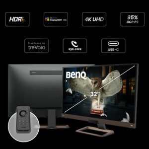 BENQ EW3280U, 32", 3840x2160p, Freesync, 60hz, 5ms (GtG), HDRi, IPS Panel