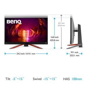 BENQ EX2710S BenQ Mobiuz, 27", 1920x1080p, Freesync Premium Pro, 165hz, 2ms (GtG), HDRi, IPS Panel BENQ-E