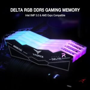 TEAMGROUP FF3D532G6000HC30DC01 Team T-Force Delta RGB 32GB (2 x 16GB) 288-Pin PC RAM DDR5 6000 (PC5 48000)