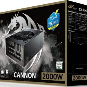 FSP FSP2000-52AGPBI-UK FSP Cannon 2000W PRO 92+ Full Modular (UK POWER CORD)
