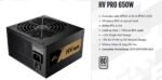 FSP FSP-650-51AAC-UK FSP HV PRO 85+ 650W. Black cables, DC-DC 80PLUS BRONZE