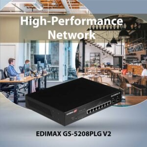 Edimax GS-5208PLG V2 10-Port Gigabit Long Range PoE+ SWITCH