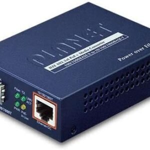 Planet GTP-805A  Planet Technology USA GTP-805A 802.3at PoE 10/100/1000BaseTX to 1000FX Media Converter (SFP, PoE)