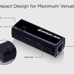 IOGEAR GWU637 ETHERNET-2-WIFI UNIVERSAL WIRELESS ADAPTER 300MBPS