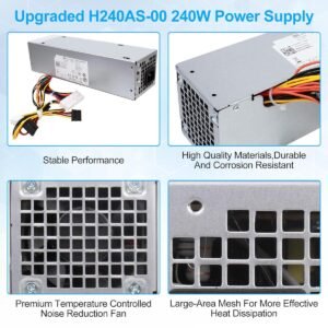 DELL H240AS-01 240W Power Supply For Dell OptiPlex 9010 SFF H240AS-01 AC240AS-01 For OptiPlex 390 790 990 3010 7010