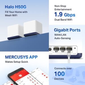 MERCUSYS HALO-H50G-2PK Mercusys AC1900 Mesh Wifi Router