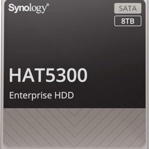 SYNOLOGY HAT5300-8T Synology HAT5300 8TB 3.5" 7200rpm SATA HDD; Designed for 24/7 environments