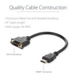STARTECH HDDVIMF8IN Startech 8in HDMI to DVI-D Video Cable Adapter - M/F