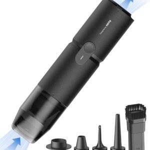 HOTO HOE0001GL HOTO Handheld Vacuum Cleaner Cordless, Air Duster, Compressed Air Capsule (Black)