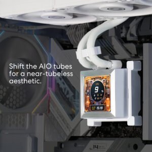 LIAN LI HSLCD36SW Lian Li HydroShift LCD 360S AIO 360mm CPU AIO Liquid Cooler 360mm White, LL 3025