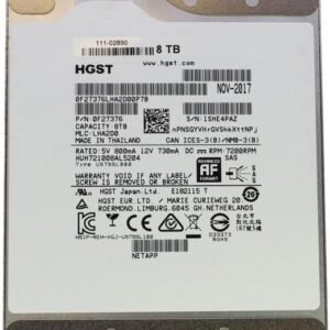 HGST HUH721008AL5200 (HGST) 8TB 3.5" 7200RPM SAS3 12Gb/s 256M Internal Hard Drive
