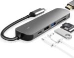 IDREAM ID6CHCRPD iDream 6 in 1 Multiport Adaptor 6 in 1 ( HDMI / SD & TF / USB 3.0 / USB 2.0 / USB C ) Support HDMI 4