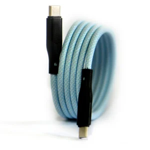 IDREAM IDUCM32 iDream IDUCM32-Blue Magnetic PD240W 2M USB-C to C Macaron Weaving Cable 2M (Blue)