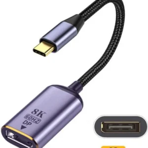 IDREAM IDUCTH4 USB C to Display Port Adaptor Support 8K60Hz resolution