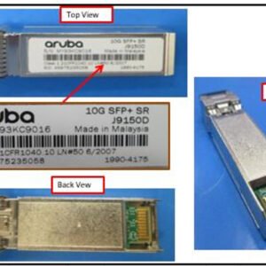 ARUBA J9150D Aruba 10G SFP+ LC SR 300m MMF (multimode fiber)  Transceiver