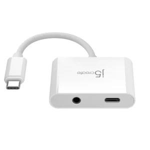 J5CREATE JCA122 J5CREATE USB-C TO 3.5MM AUDIO W POWER  DEL ADAPTER 33R11C