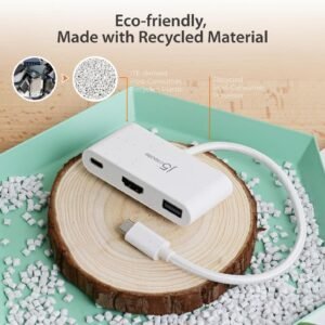 J5CREATE JCA379EW J5CREATE USB-C TO HDMI & USB TYPE-A  WITH PD (ECO)