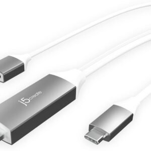 J5CREATE JCC155G j5create USB Type C to 4K@60Hz HDMI 6ft Charging Cable with PD 100W, Compatible with Thunderbolt 3/4, MacBook Pro/Air, iPad Pro, iPad Air 4, ChromeBook and More (JCC155G)