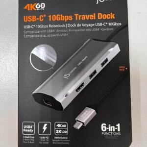 J5CREATE JCD392 J5CREATE 4K60 Elite USB-C® 10Gbps Travel Dock