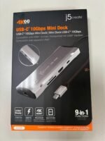 J5CREATE JCD393 J5CREATE USB-C® 3.2 to 10G 4K60 Multi-Port Adapter (9 in 1)
