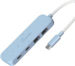 J5CREATE JCH342EC USB-C 4-Ports 2x C 2x A Hub (Cyan)