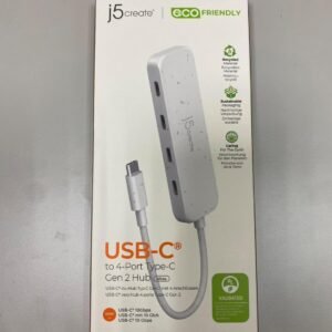 J5CREATE JCH345EW J5CREATE USB-C 4-PORTS TYPE-C HUB-  WHITE 33R12B